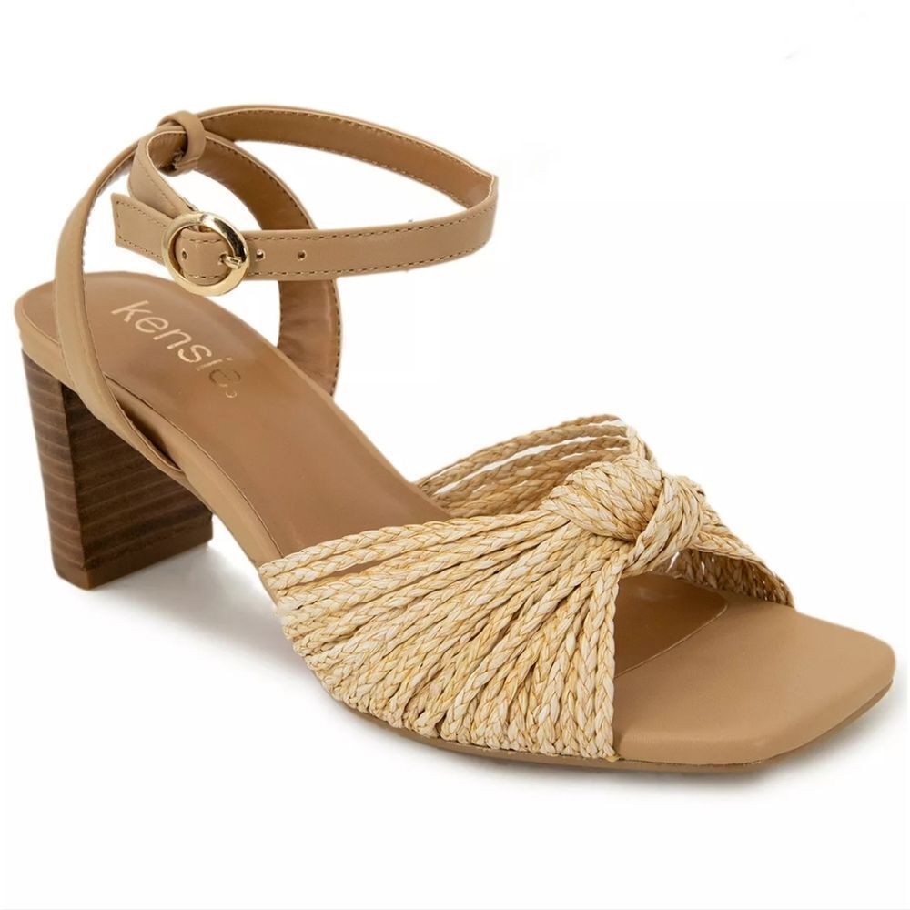 BRAND NEW KENSIE KAIKO SQUARE OPEN TOE BLOCK HEEL SANDAL